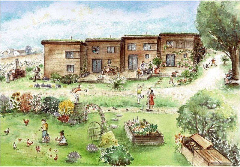 Les Oyas à Bessenay - Habitat partagé de 8 logements 